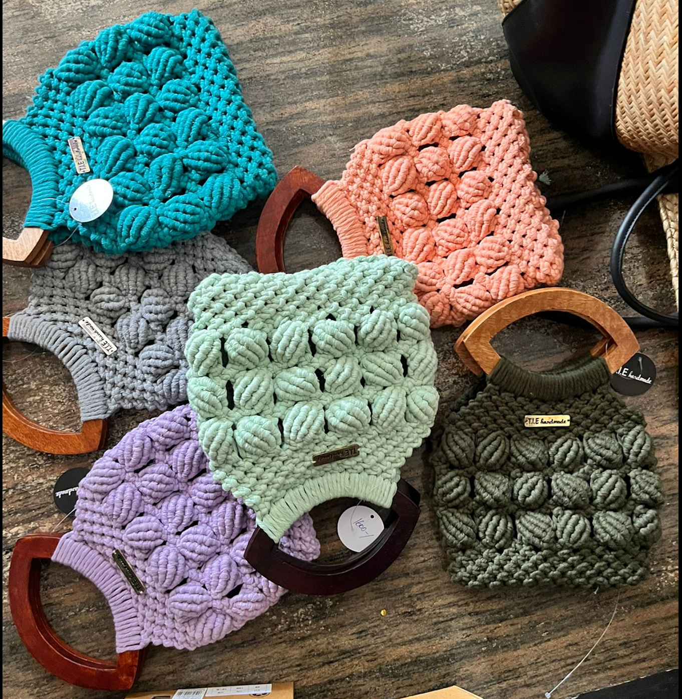 Macrame Shell Bags