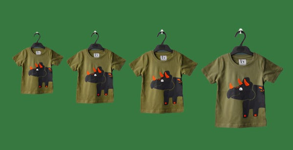 Naughty Rhino Olive T-Shirt & Shorts set